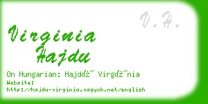 virginia hajdu business card